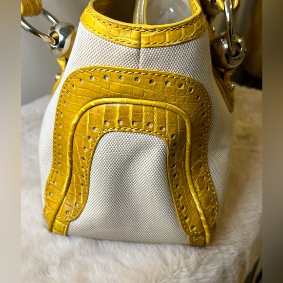 CELINE HANDBAG BEIGE CANVAS 🌟 AUTHENTIC 🌟 - Picture 7 of 13